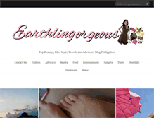 Tablet Screenshot of earthlingorgeous.com